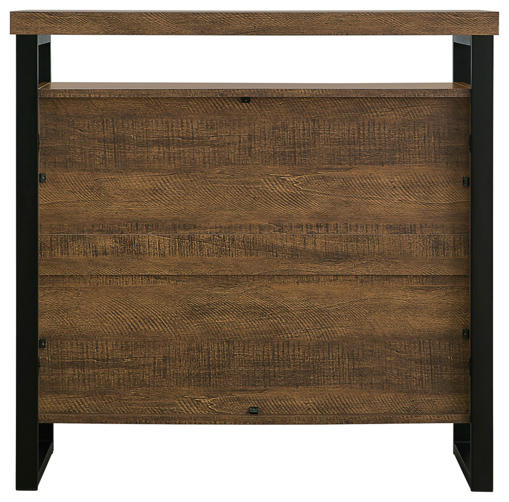 Thompson 3 drawer Accent Cabinet Rustic Amber   Modern   Accent Chests And Cabinets   by Modon  Houzz