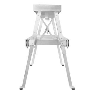 GYPTOOL 48 in. W x 30 in. H Aluminum Adjustable Sawhorse Bench Stepladder ACC-BENCH.