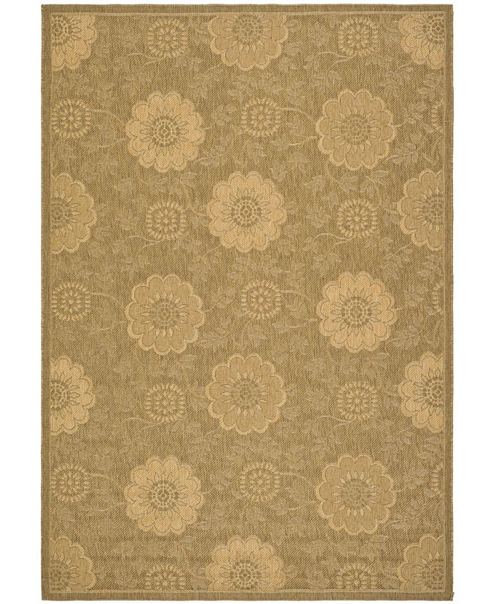 Safavieh Courtyard CY6948 Gold and Natural 2'7 x 5' Outdoor Area Rug