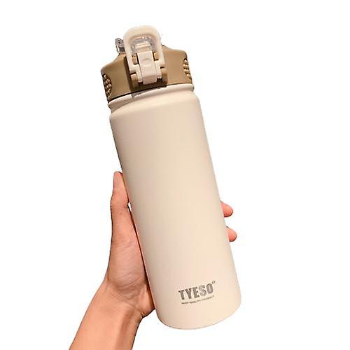 530 Ml Large-capacity Stainless Steel Spray Insulation Cup Outdoor Sports Straw Water Cup