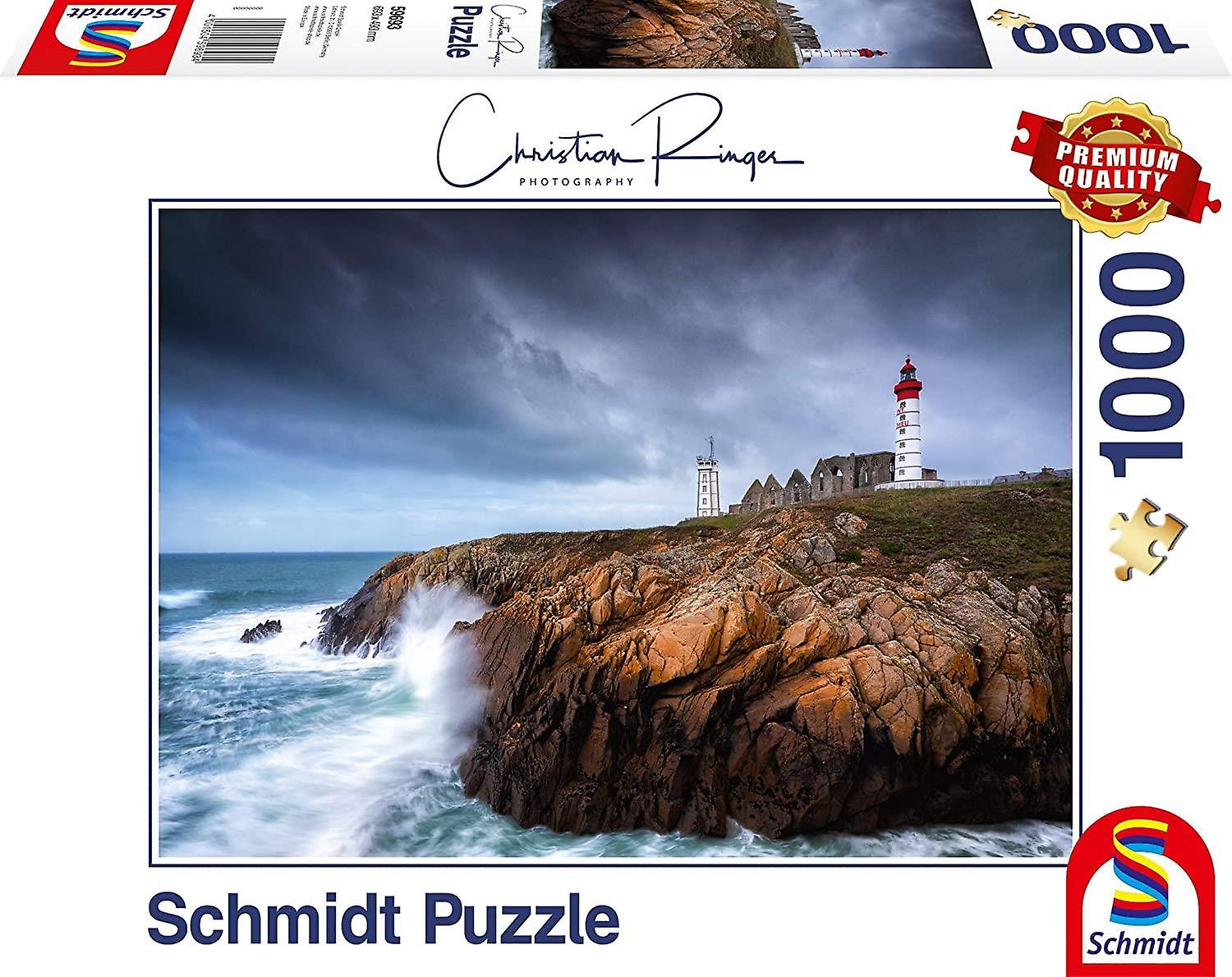 Schmidt St. Mathieu Lighthouse， Christian Ringer Jigsaw Puzzle (1000 Pieces)