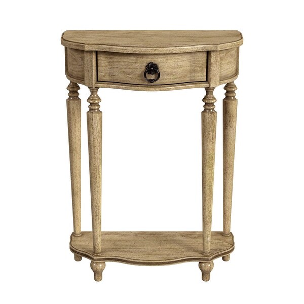 Ashby Demilune Console Table with Storage