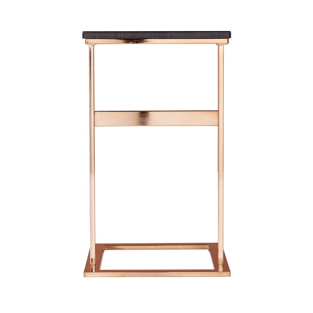 SEI Furniture Rixton Contemporary Black Wood C Table