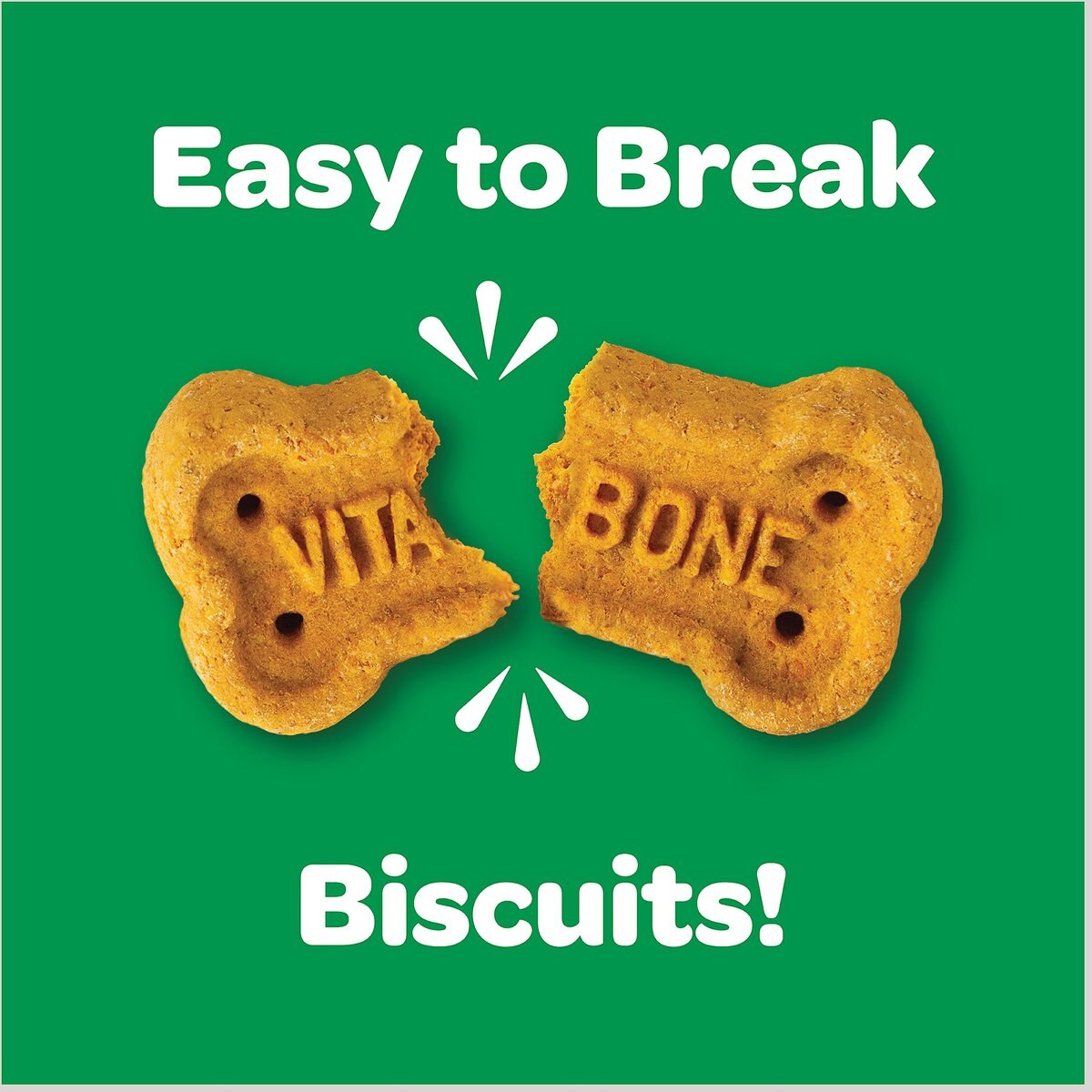 Vita Bone Multi Flavors Crunchy Biscuit Dog Treats， Small