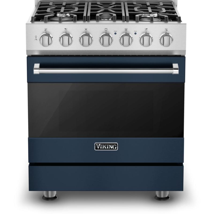 Viking 30-inch Freestanding Gas Range with ProFlow Convection Baffle RVGR3302-5BSBLP