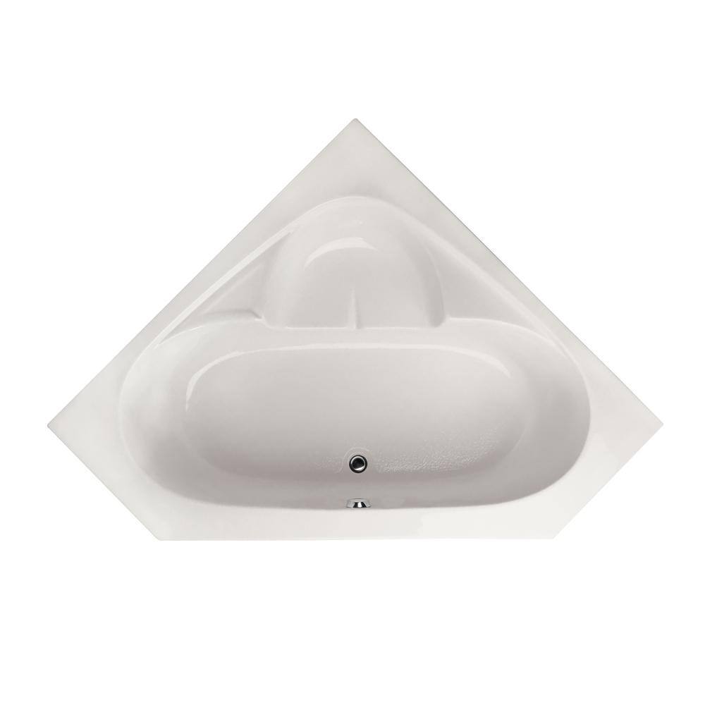 Hydro Systems Studio 60 in. Corner Drop-in Non-Whirlpool Bathtub in White STU5959ATOW