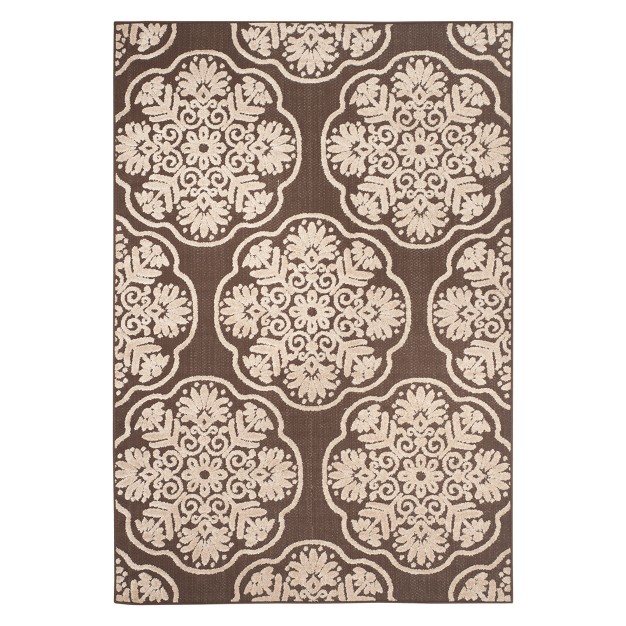 Melania Indoor outdoor Rug Brown