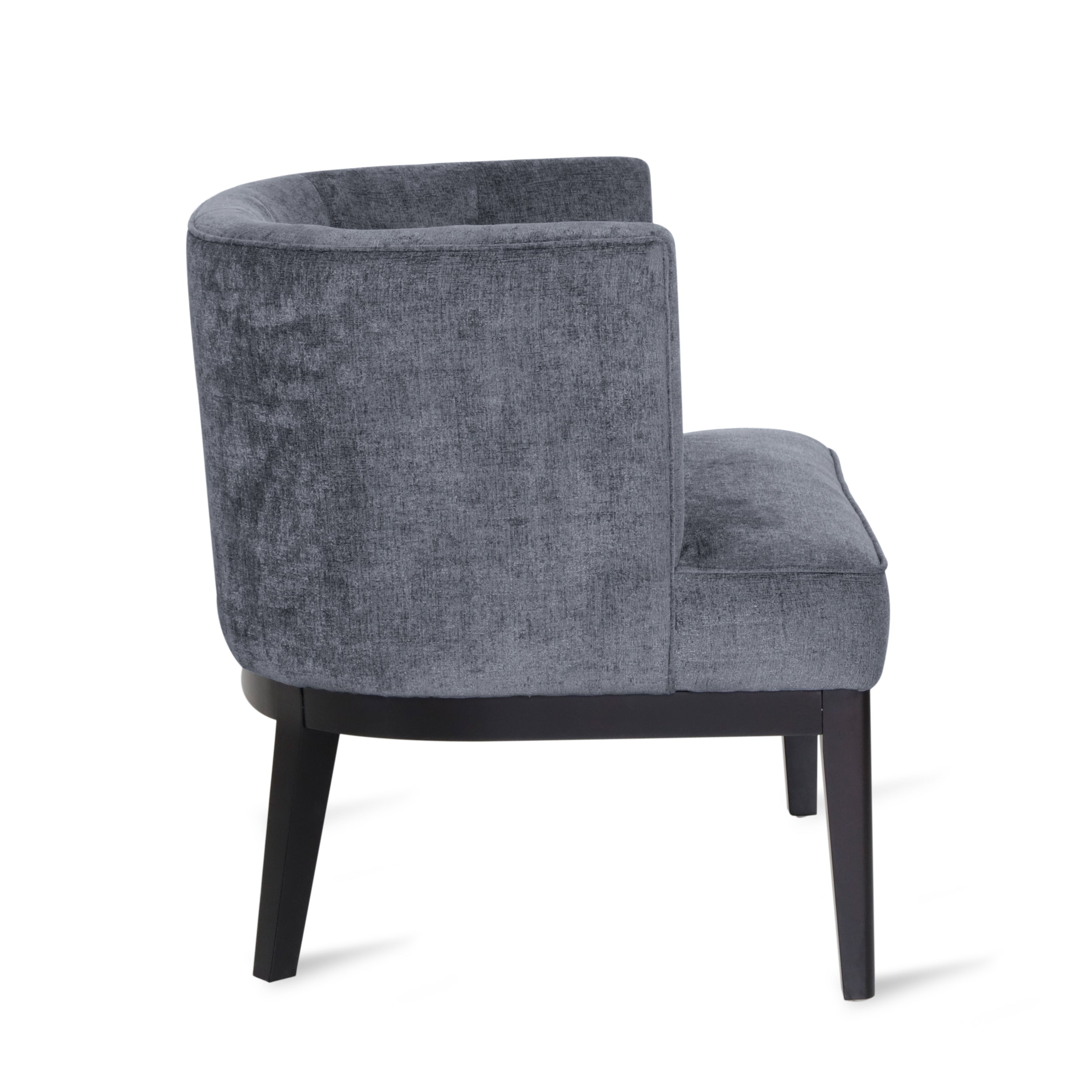 Evans Contemporary Fabric Tufted Accent Chair