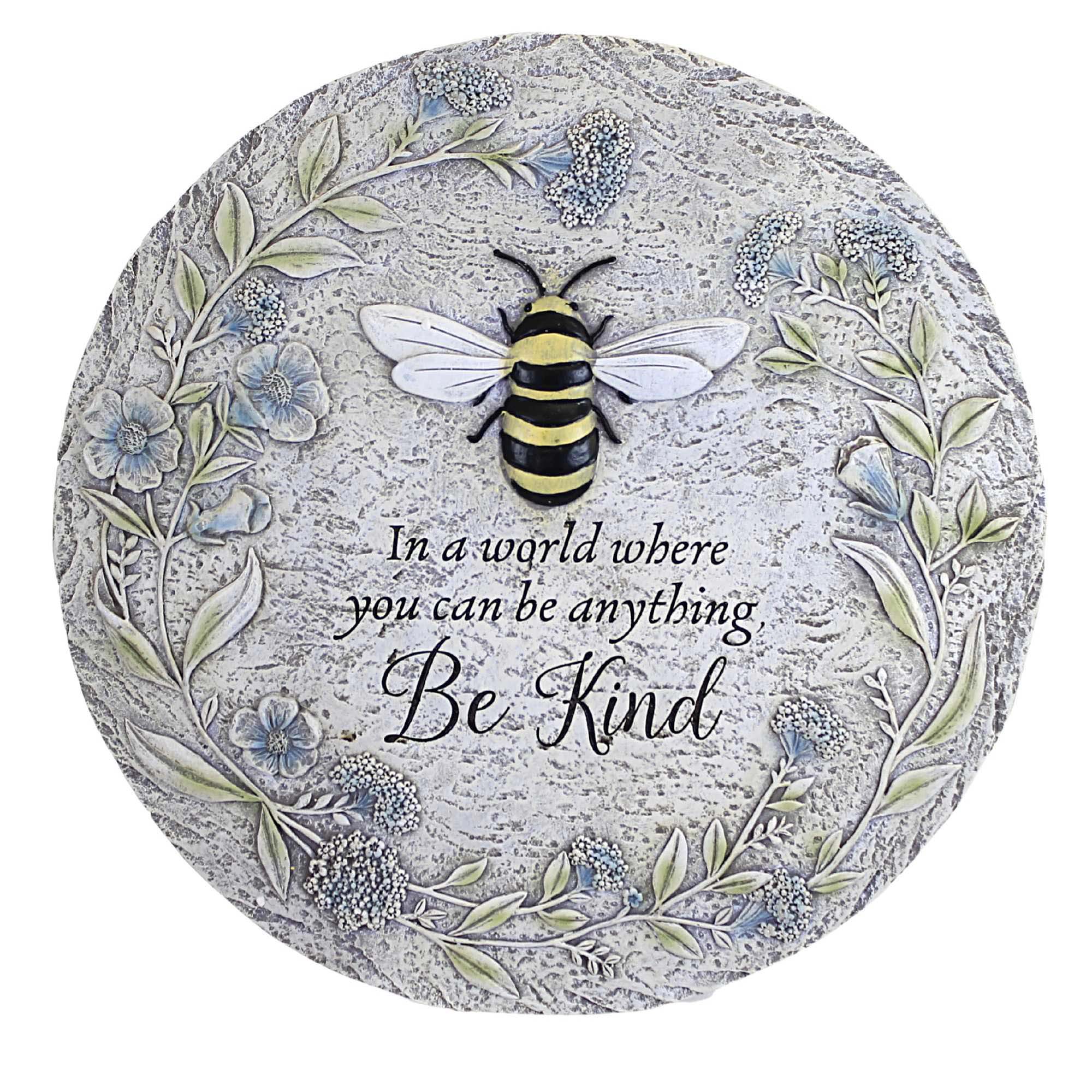 Home & Garden Bee Stepping Stone Polyresin Yard Decor Flowers Bumble 18366