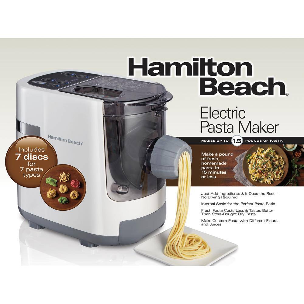 Hamilton Beach White Electric Pasta Maker 86650