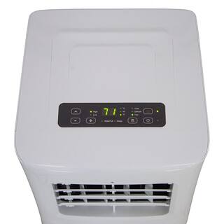 AIREMAX 10000 BTU  5000 BTU (DOE) Portable AC w Remote 300 Sq.Ft. Timer LED Display Wheels Dehumidifer in White APO110C