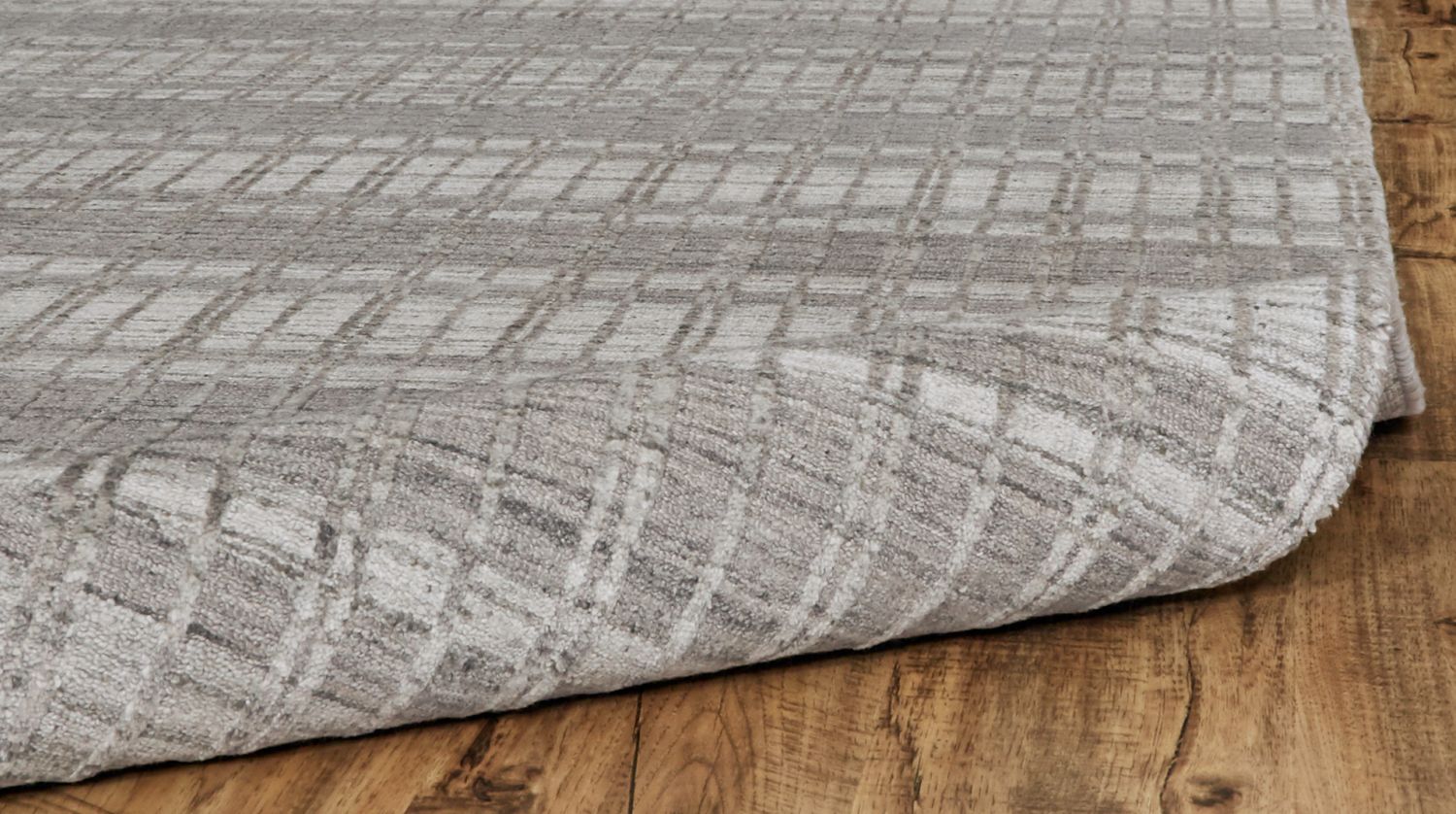 Odami Hand Woven Light Gray and Warm Rug by BD Fine