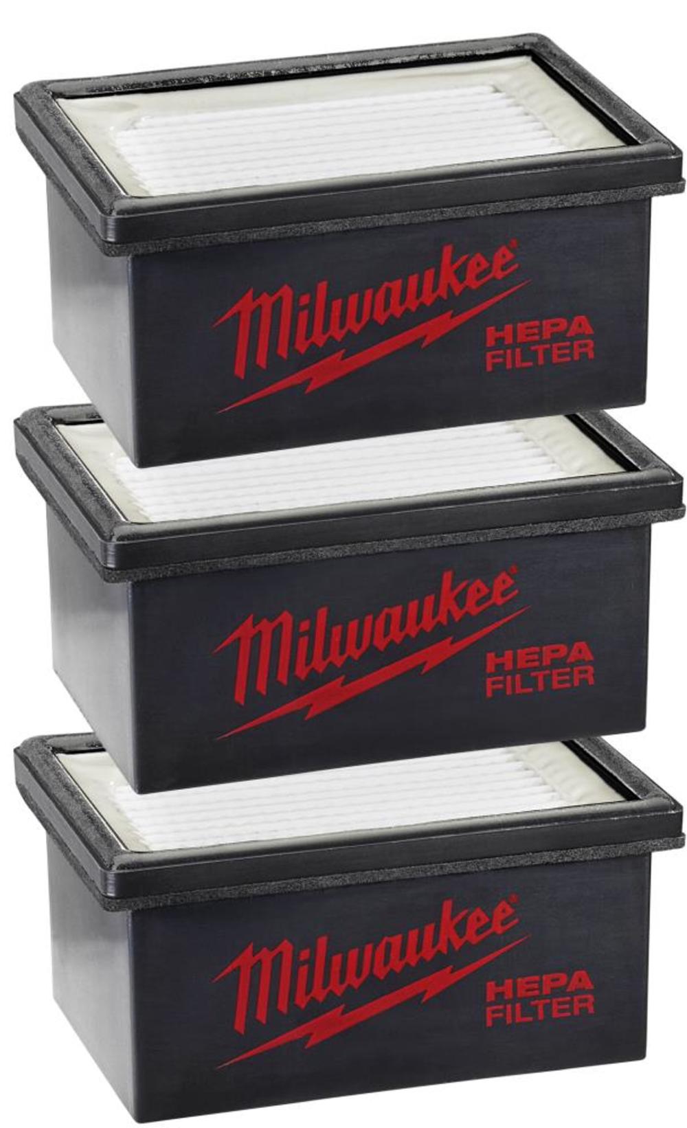 Milwaukee M12 HAMMERVAC 3 pack Filters 49-90-2306 from Milwaukee