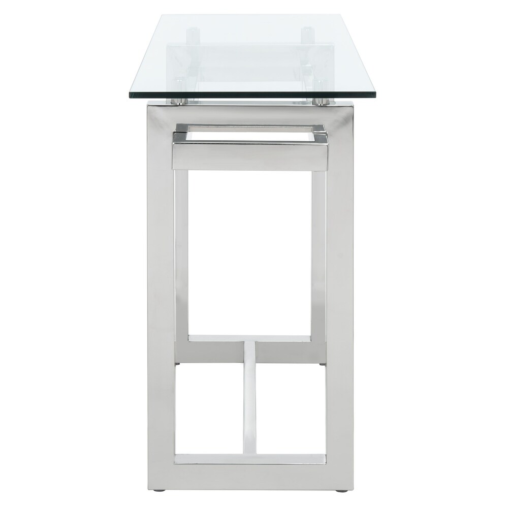 SAFAVIEH Couture Montrelle Acrylic Console Table   47.2 IN W x 15.7 IN D x 30 IN H