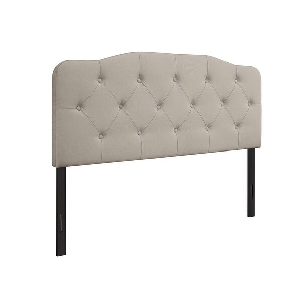 Angela Button-tufted Adjustable Headboard - - 33093710