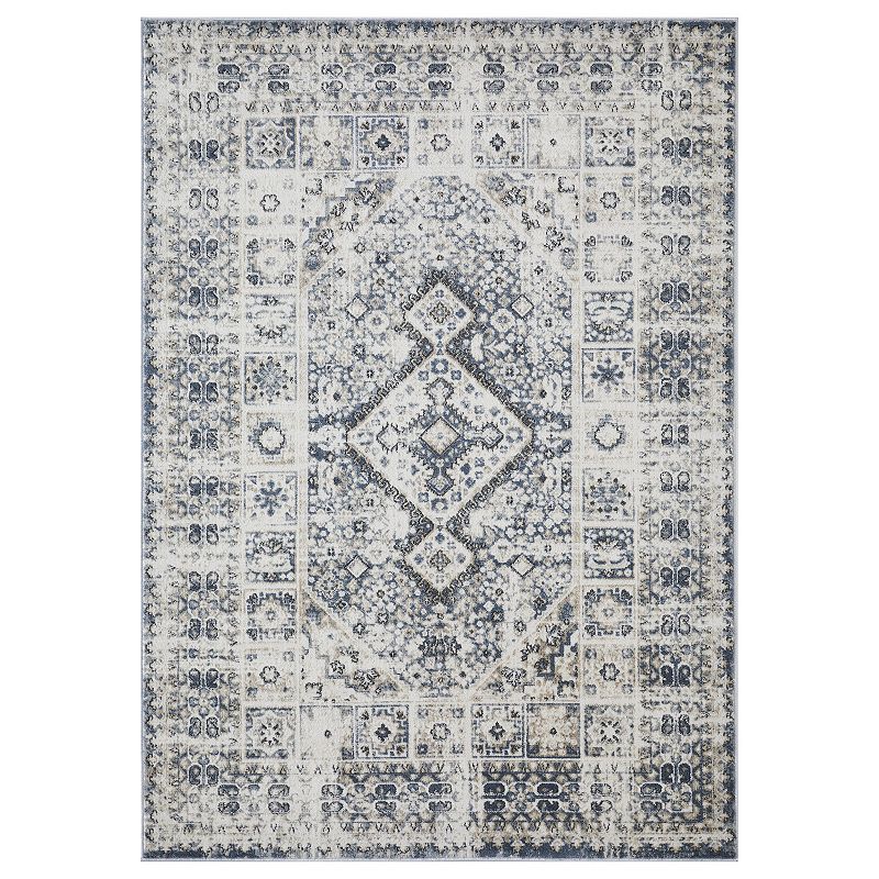 Loomaknoti Kehleigh Avel Blue Area Rug