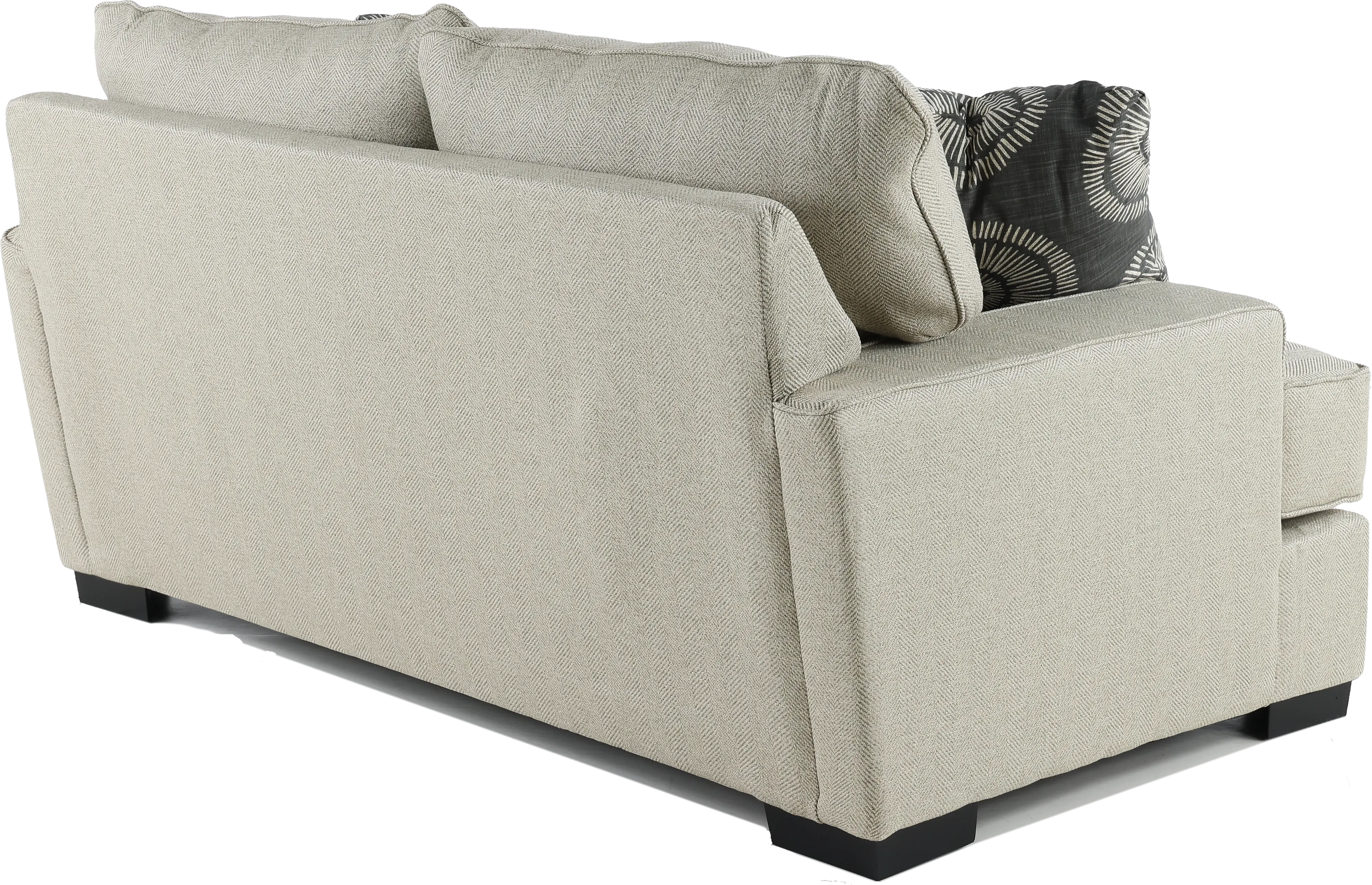 Raven Flax Gray Loveseat