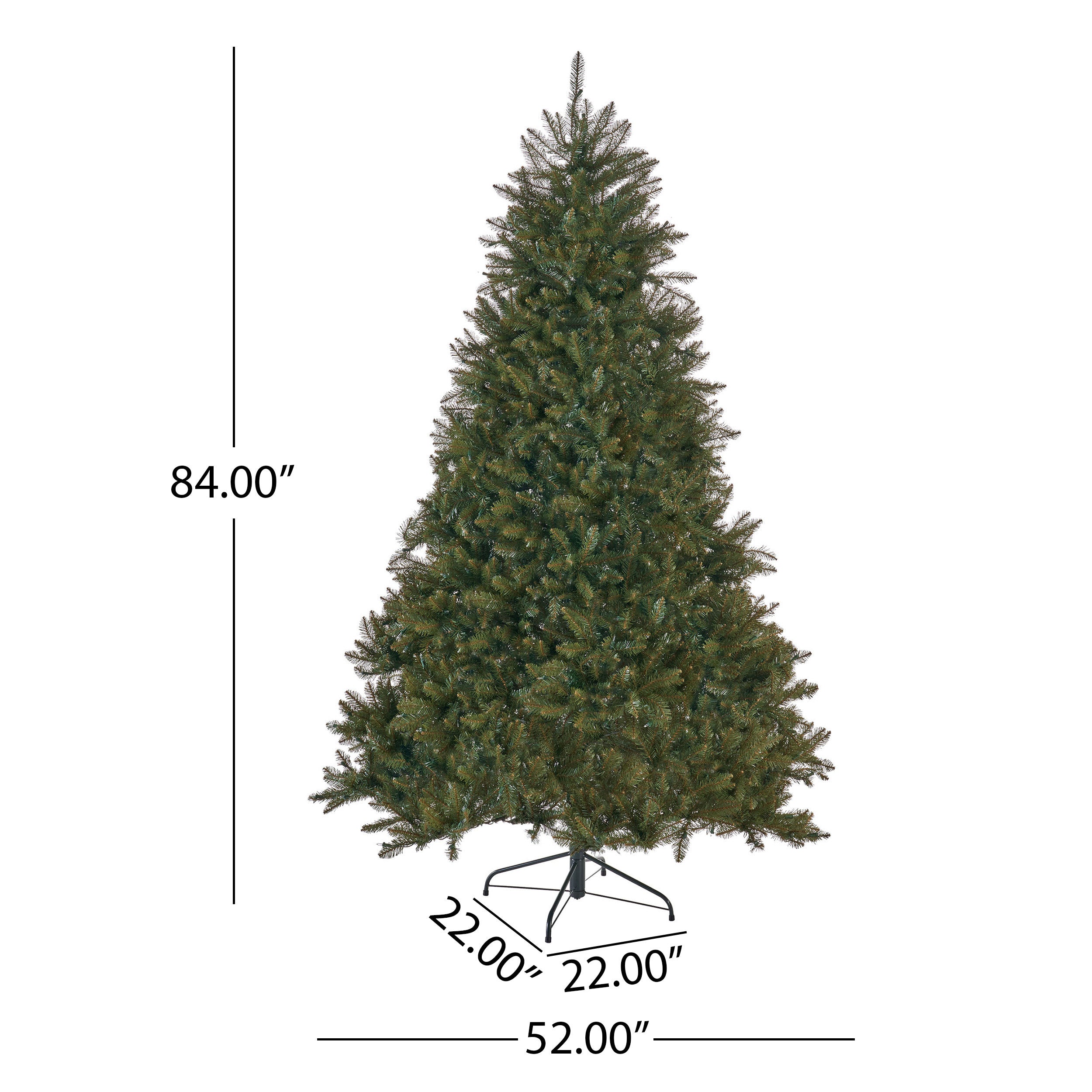 7-foot Fraser Fir Hinged Artificial Christmas Tree