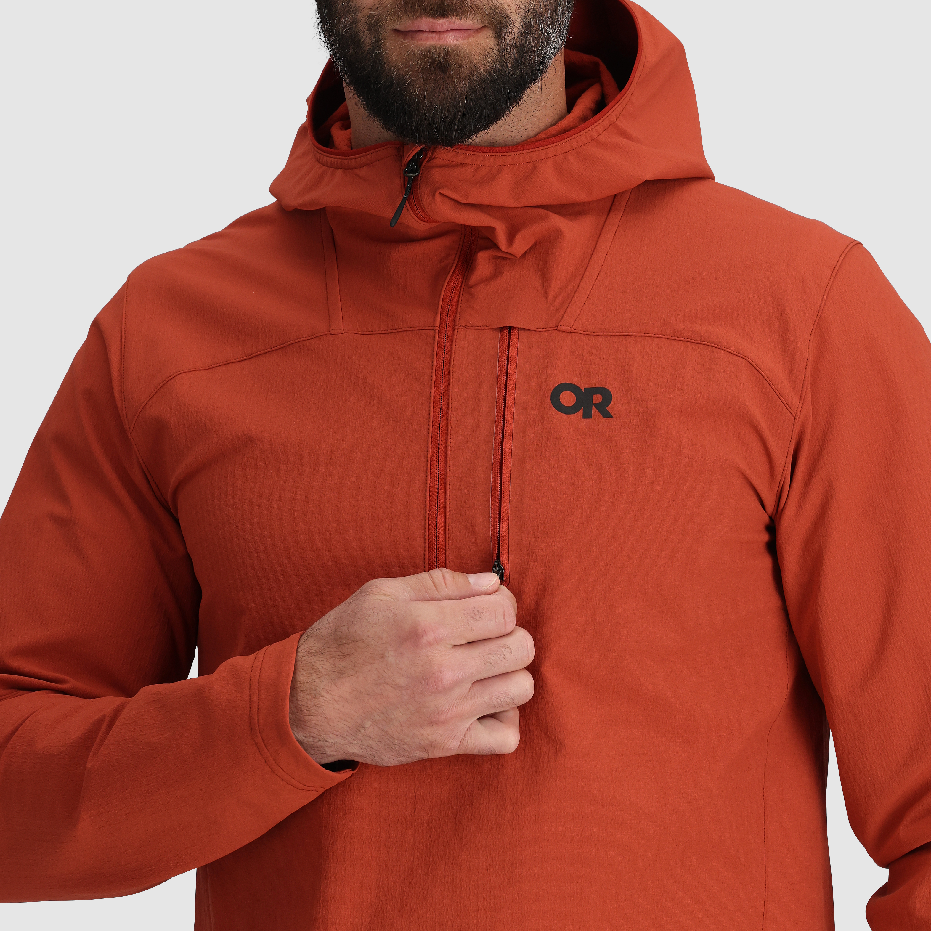 Men's Freewheel Half Zip Soft Shell MTB Hoodie