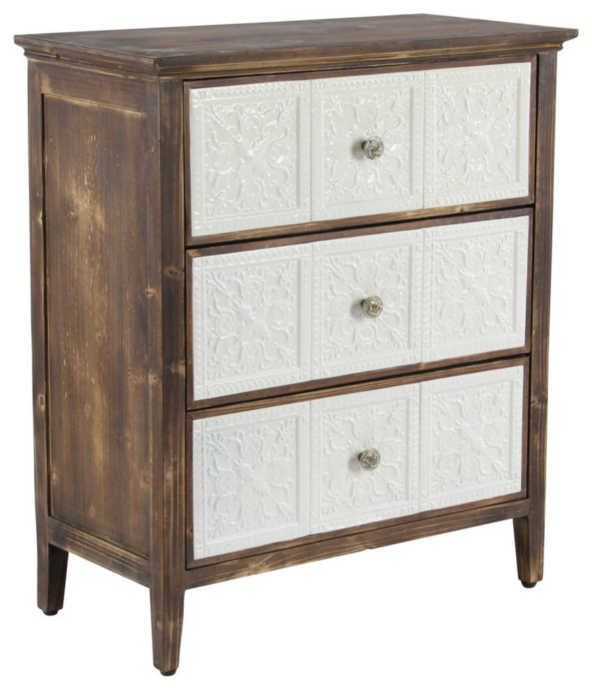 Brown Chinese fir wood Farmhouse Cabinet 42974   Farmhouse   Accent Chests And Cabinets   by Brimfield  ampMay  Houzz