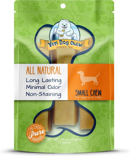 Yeti Dog Chew Small Himalayan Cheese Dog Treats， 3 count