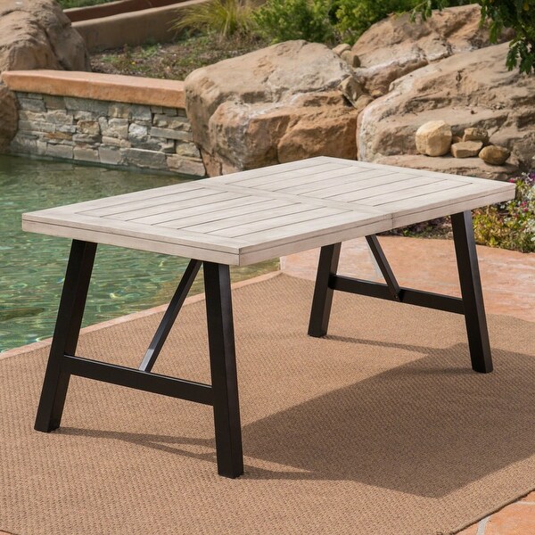 BETTINA Modern wooden dining table for outdoor kitchen etc