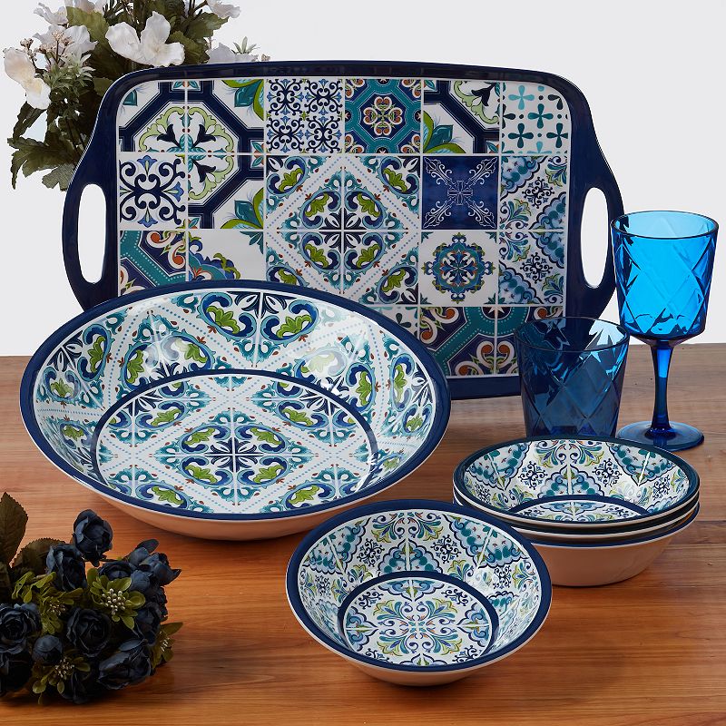 Certified International Mosaic 12-pc. Melamine Dinnerware Set