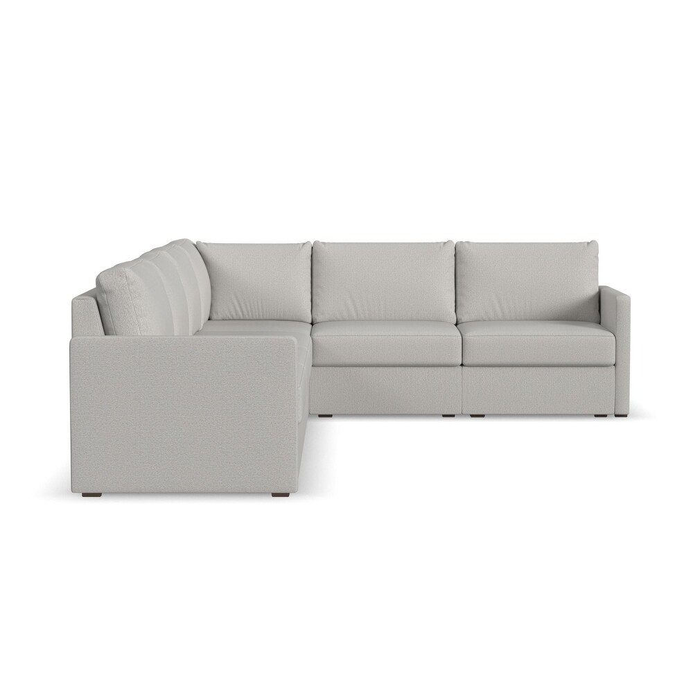 Flex Taupe Fabric 6 Seat Sectional with Narrow Arm   132\