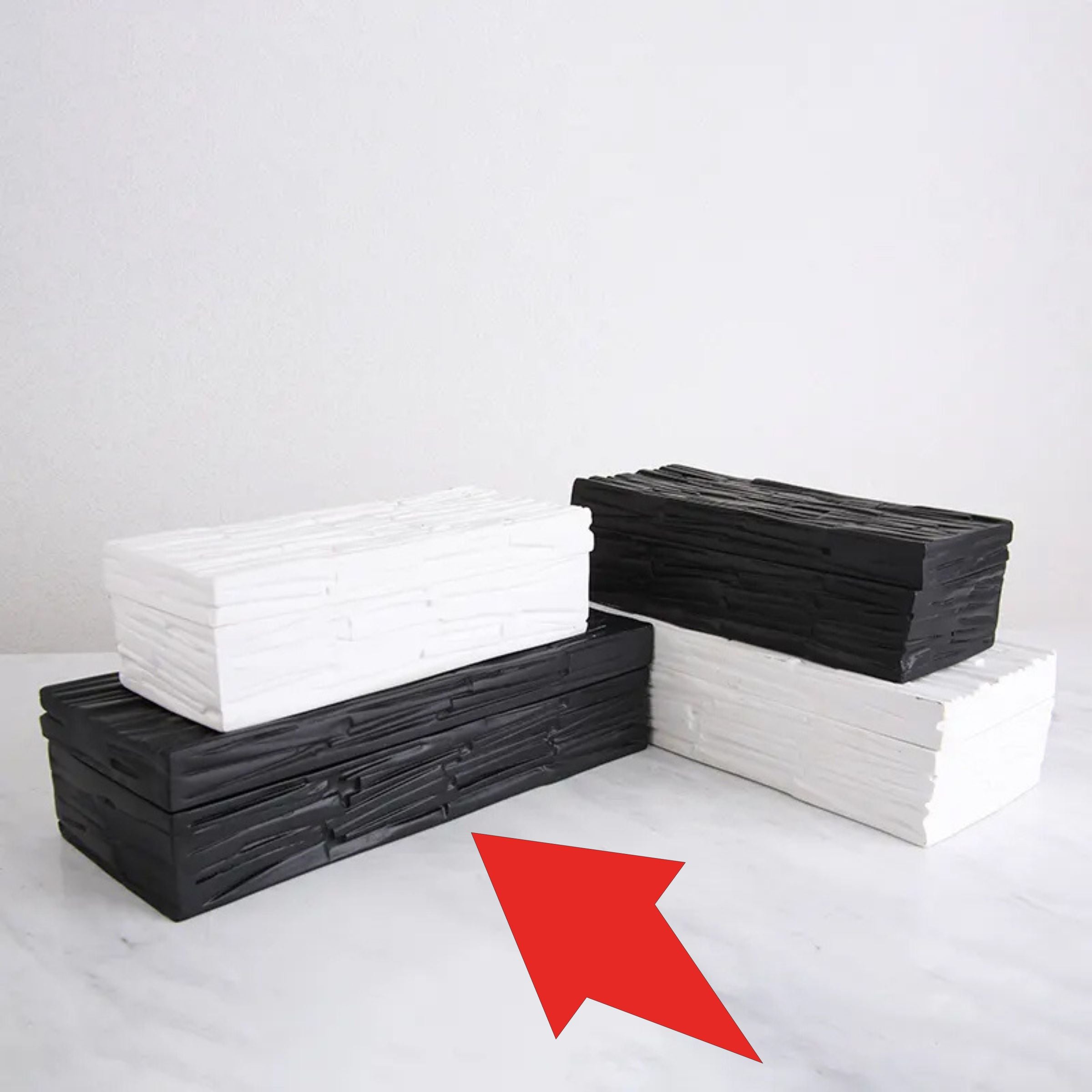 Black Resin Decorative Box-A Fc-Sz2023A