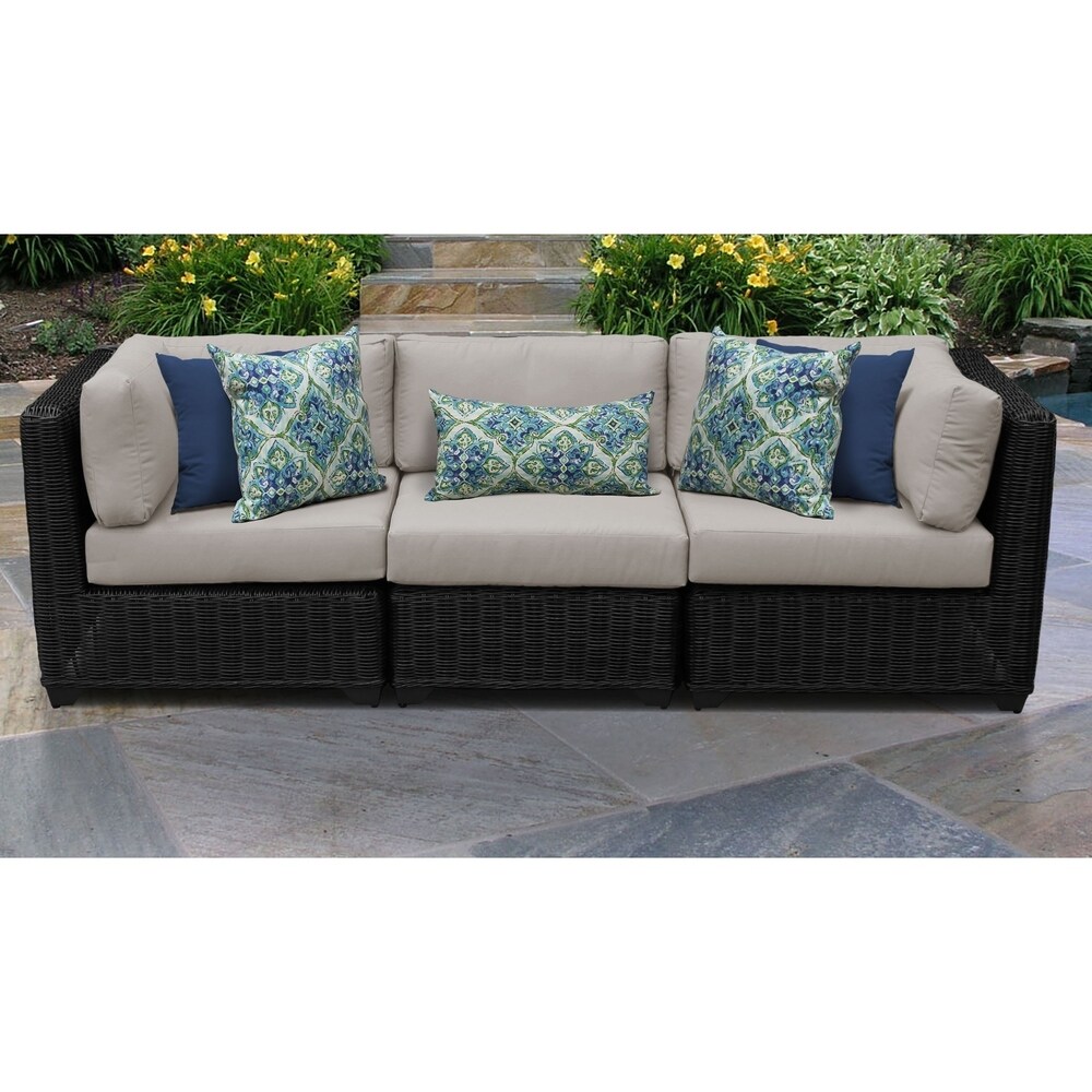 Venice 3 Piece Outdoor Wicker Patio Furniture Set