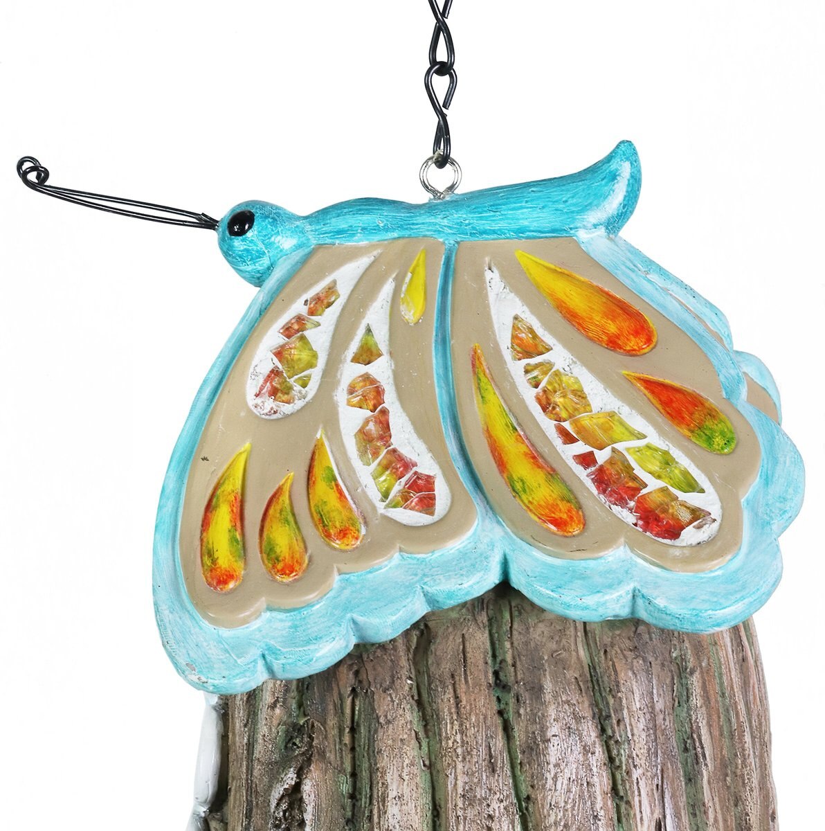 Exhart Butterfly Roof Peace Acorn Hanging Bird House