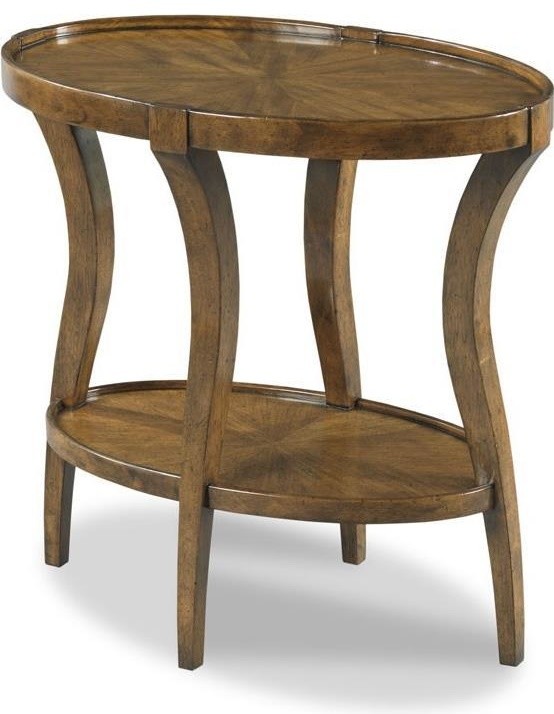 Side Table Woodbridge Oval Top Saber Legs Wrap Around Gallery   Side Tables And End Tables   by EuroLuxHome  Houzz