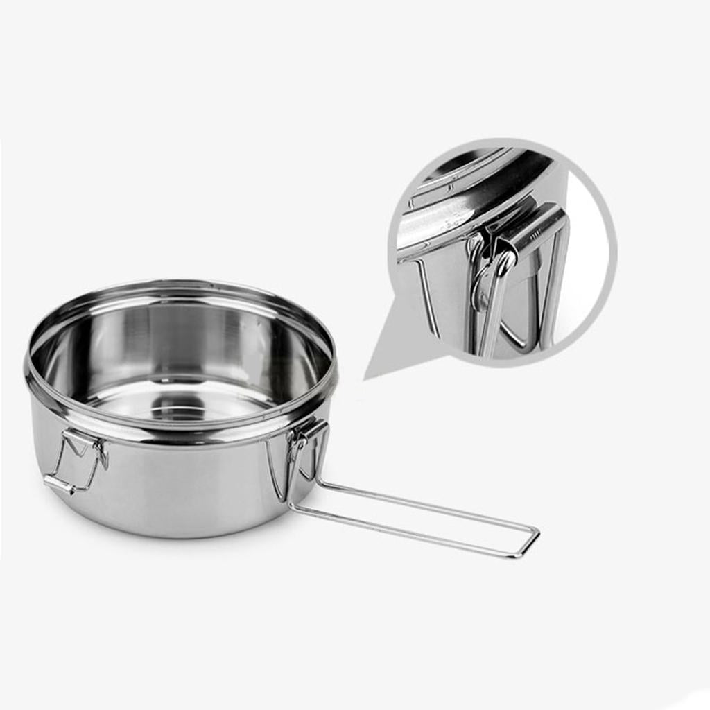 Food Stainless Steel Mess BBQ Container for Outdoor , , Small