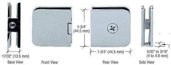 CRL Junior Traditional Style Fixed Panel U Clamp