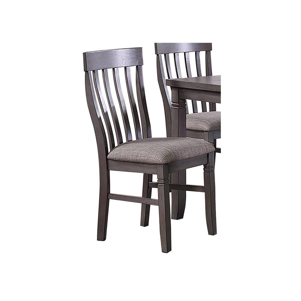 Venetian Worldwide 6-Piece 60 In. Gray Wood Top Dining Set with Bench VP-F2605