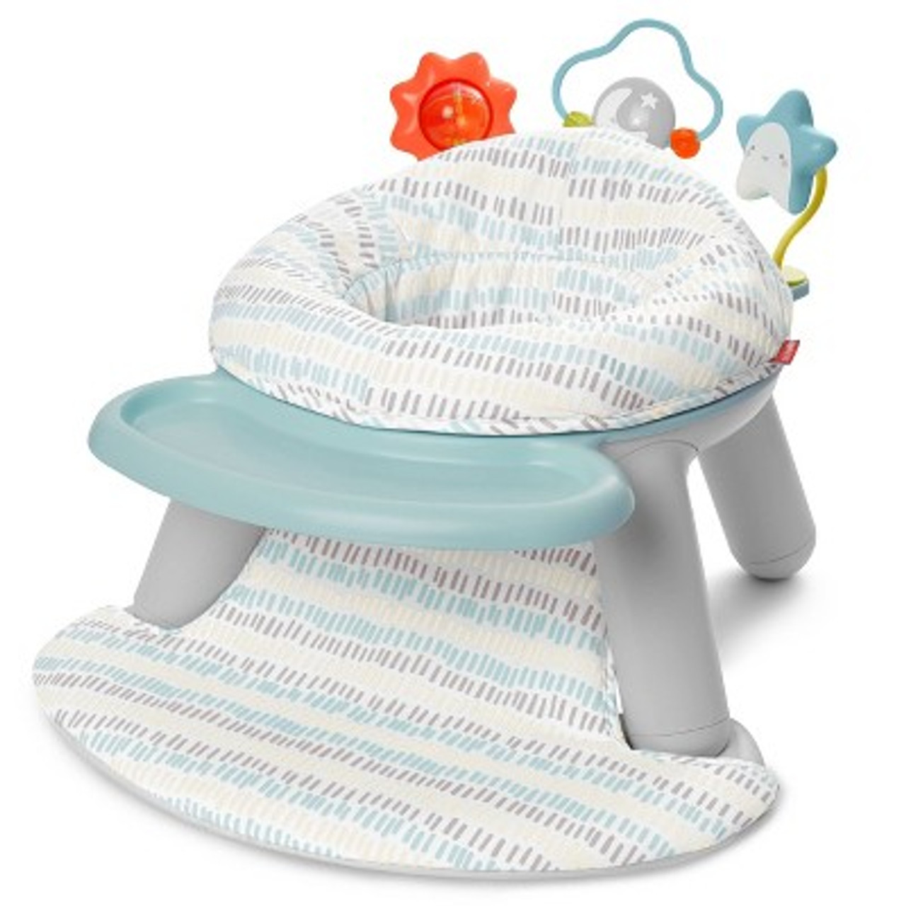 Skip Hop Baby Seat Silver Lining Cloud 2-in-1 Sit-up Chair and Activity Floor Seat - Gray