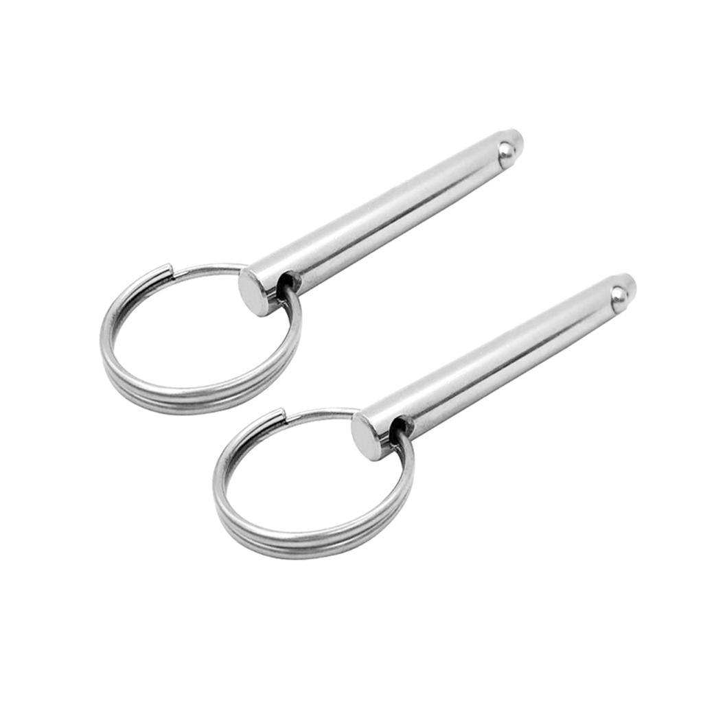 2 Release Pins 5/6 inch Diameter 316 Stainless Steel for Boat Bimini Top Deck Hinge Marine Accessories (3inch Long)