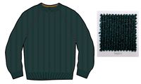 Fog Recycled Knitted Jumper - Deep Teal