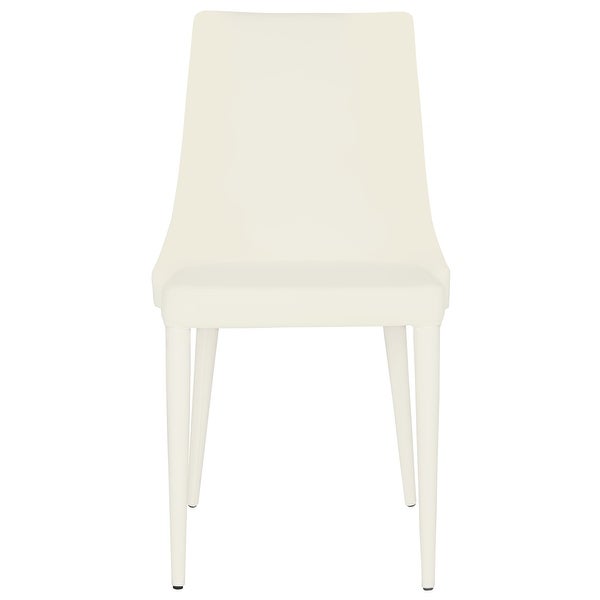 SAFAVIEH Dining Mid-Century Modern Summerset White Dining Chairs (Set of 2) - 23.6