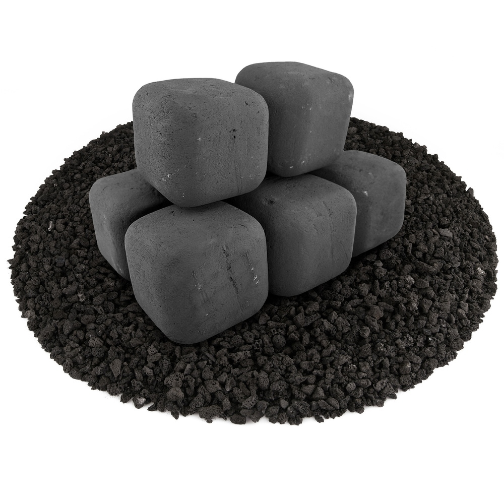 Ceramic Fire Squares  Fire Pit Accessory  Modern Decor for Indoor   Outdoor Fire Pits or Fireplaces