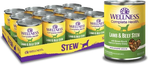 Wellness Lamb and Beef Stew with Brown Rice and Apples Canned Dog Food