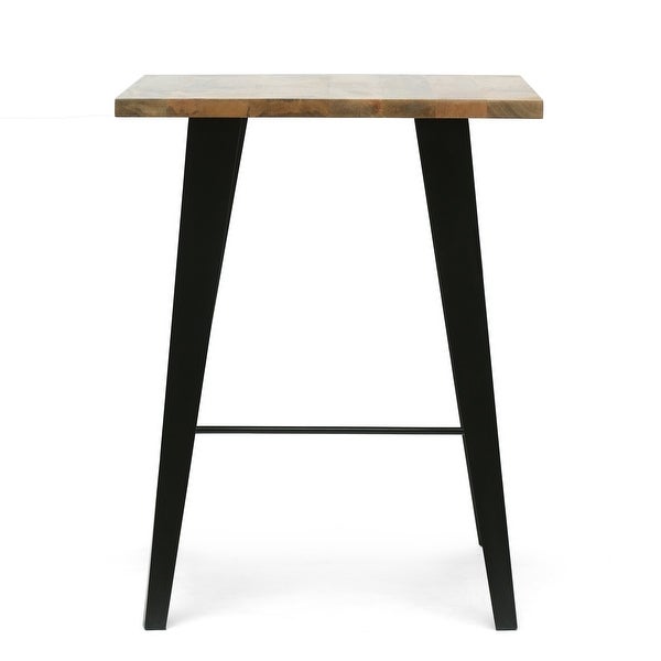 Leesburg Handcrafted Modern Industrial Mango Wood Oversized Side Table by Christopher Knight Home