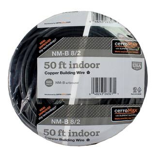 Cerrowire 50 ft. 82 Black Stranded CerroMax SLiPWire CU NM-B with G Wire 147-4002B