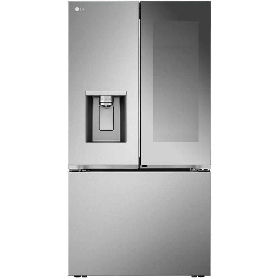 LG 36-inch, 26 cu. ft. Counter-Depth MAX  French 3-Door Refrigerator with Mirror InstaView  LRYKC2606S