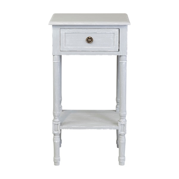 East at Main Painted Wood Side Table with Drawer