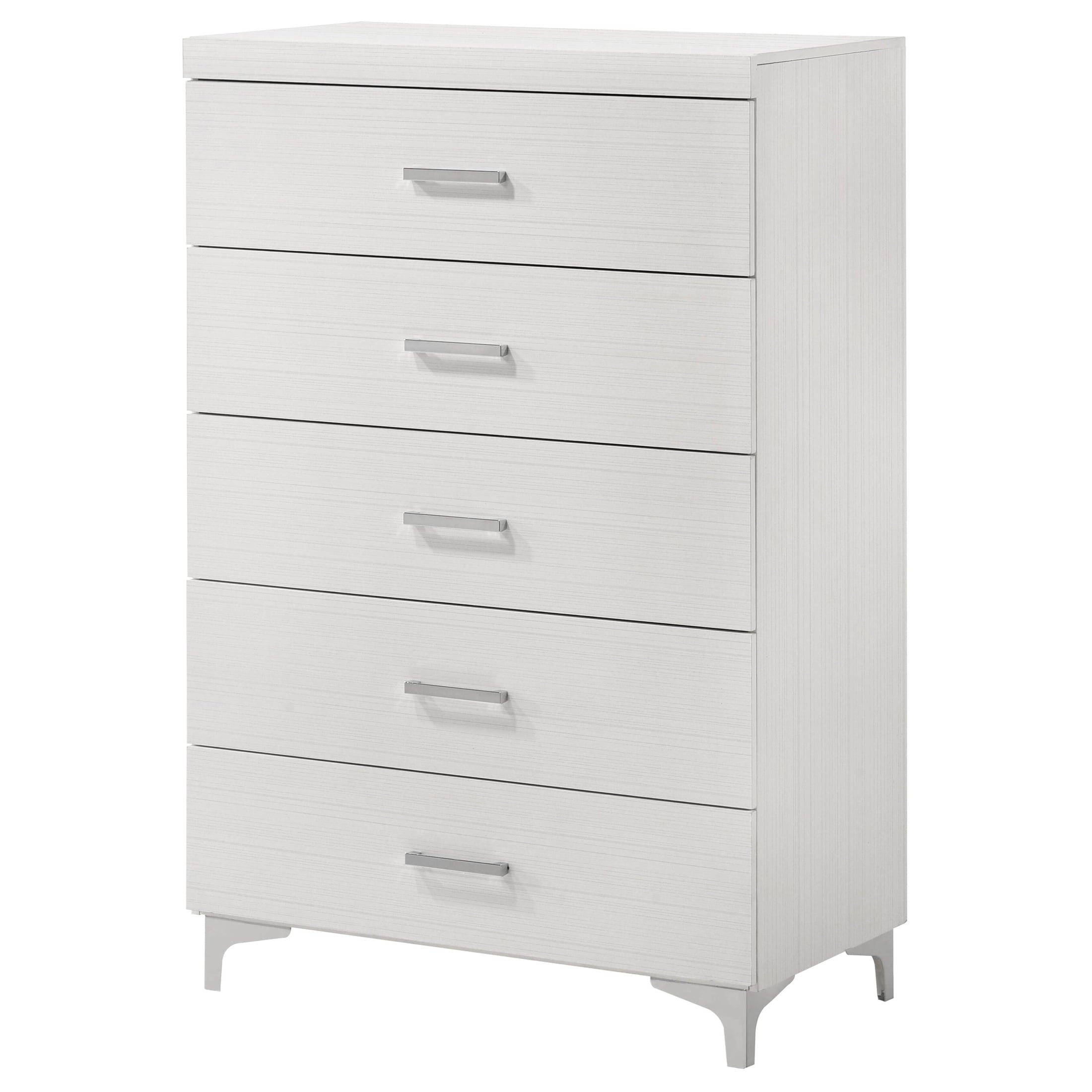 ACME Casilda 5-Drawer Rectangular Chest in White