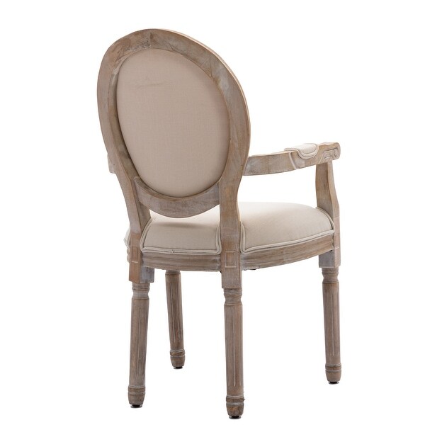 Upholstered Fabric Dining Armchair