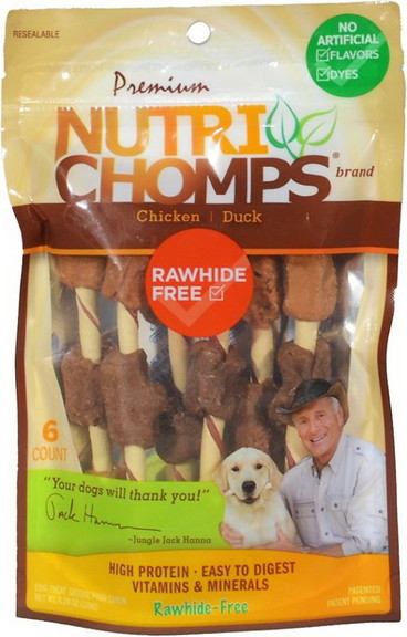 Nutri Chomps Chicken and Duck Kabobs Dog Treat  6 ...
