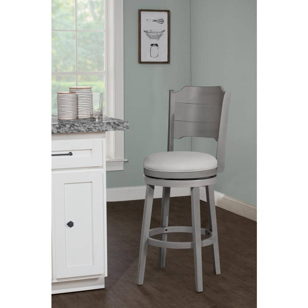 Hillsdale Furniture Clarion Distressed Gray Swivel Bar Stool 4541-830