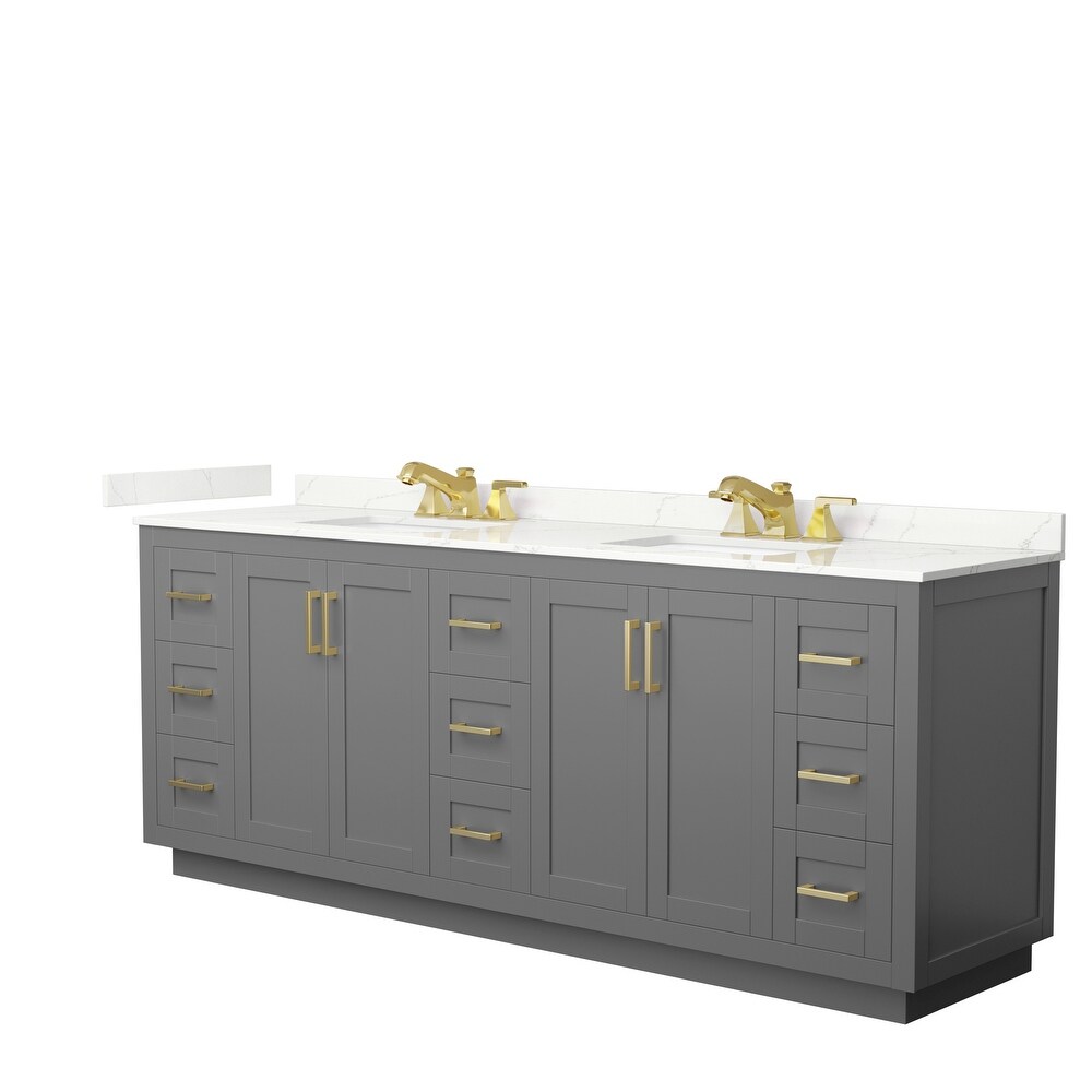 Miranda 84 inch Double Vanity  Quartz Top